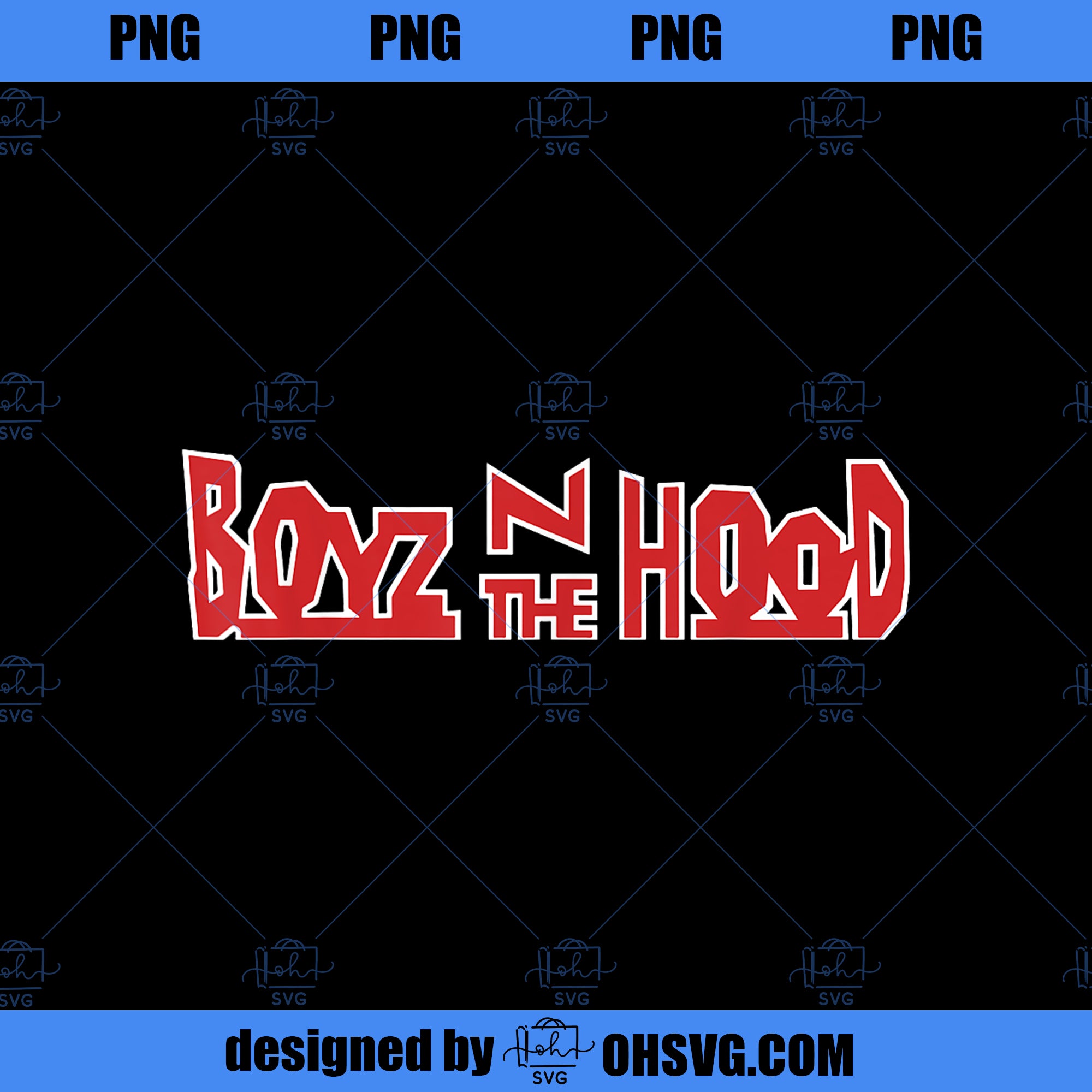 Boyz N The Hood Red Movie Logo White Outline PNG, Movies PNG, Boyz N The Hood PNG