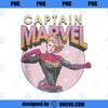 Captain Marvel Distressed Vintage Circle Logo PNG, Marvel PNG, Captain Marvel PNG