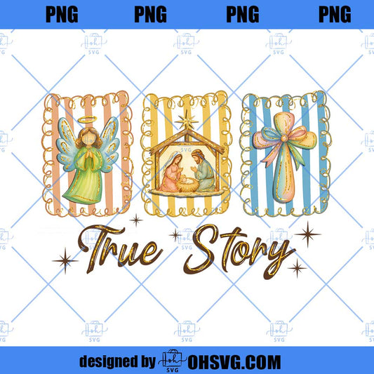 Christian Nativity Scene PNG, Faith Christmas Sublimation Design Digital Download