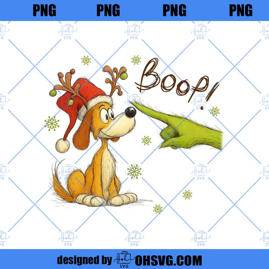Christmas Dog Boop Png, Retro Christmas Mean Guy png,  Vintage Christmas Characters png