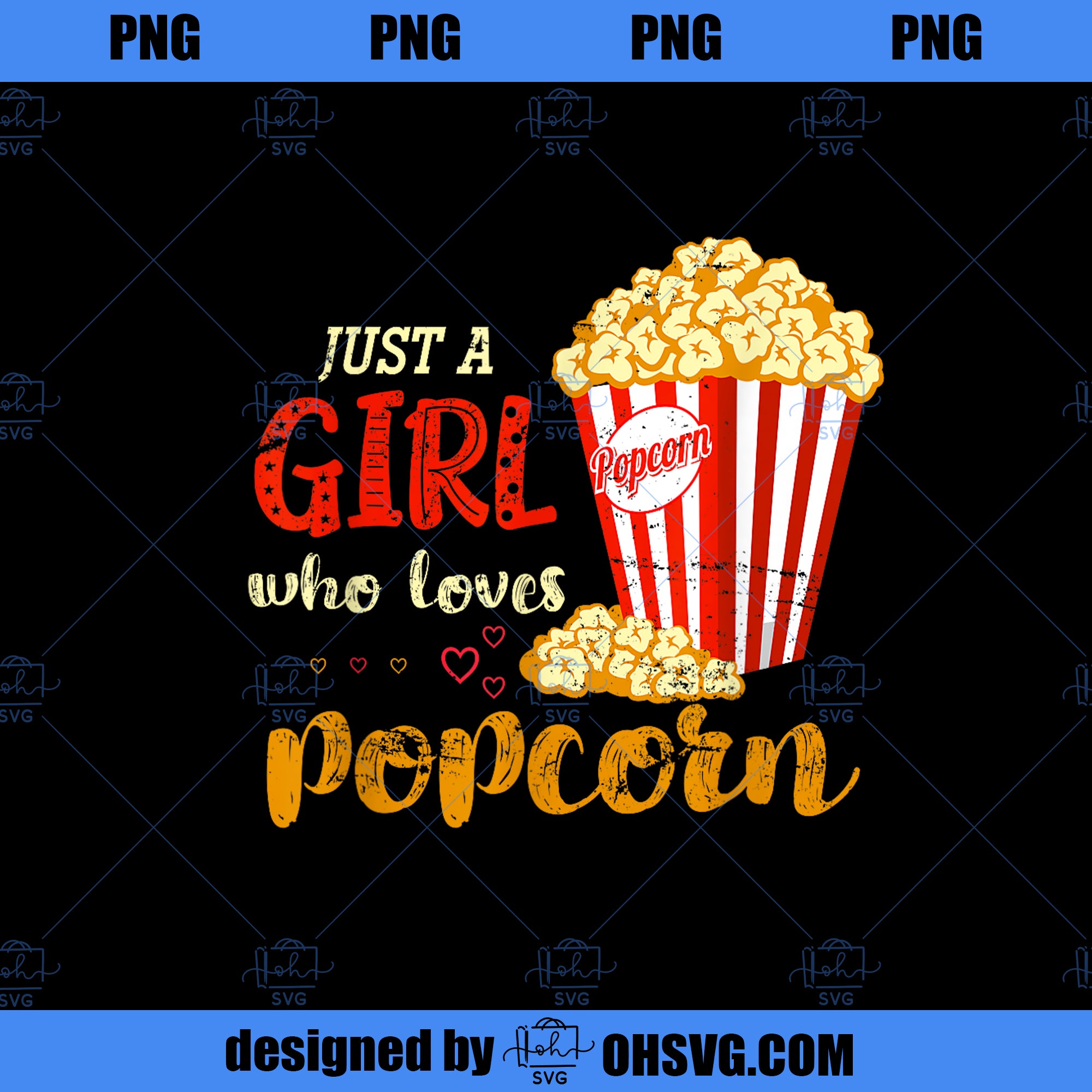 Cinema Food Snack Lover Girls Women Gift Popcorn PNG, Movies PNG, Cinema Food PNG