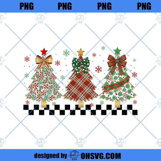 Colorful Coquette Christmas Tree Png, Preppy Christmas Png, Holly Jolly Png, Pink Christmas Png, Merry and Bright Png