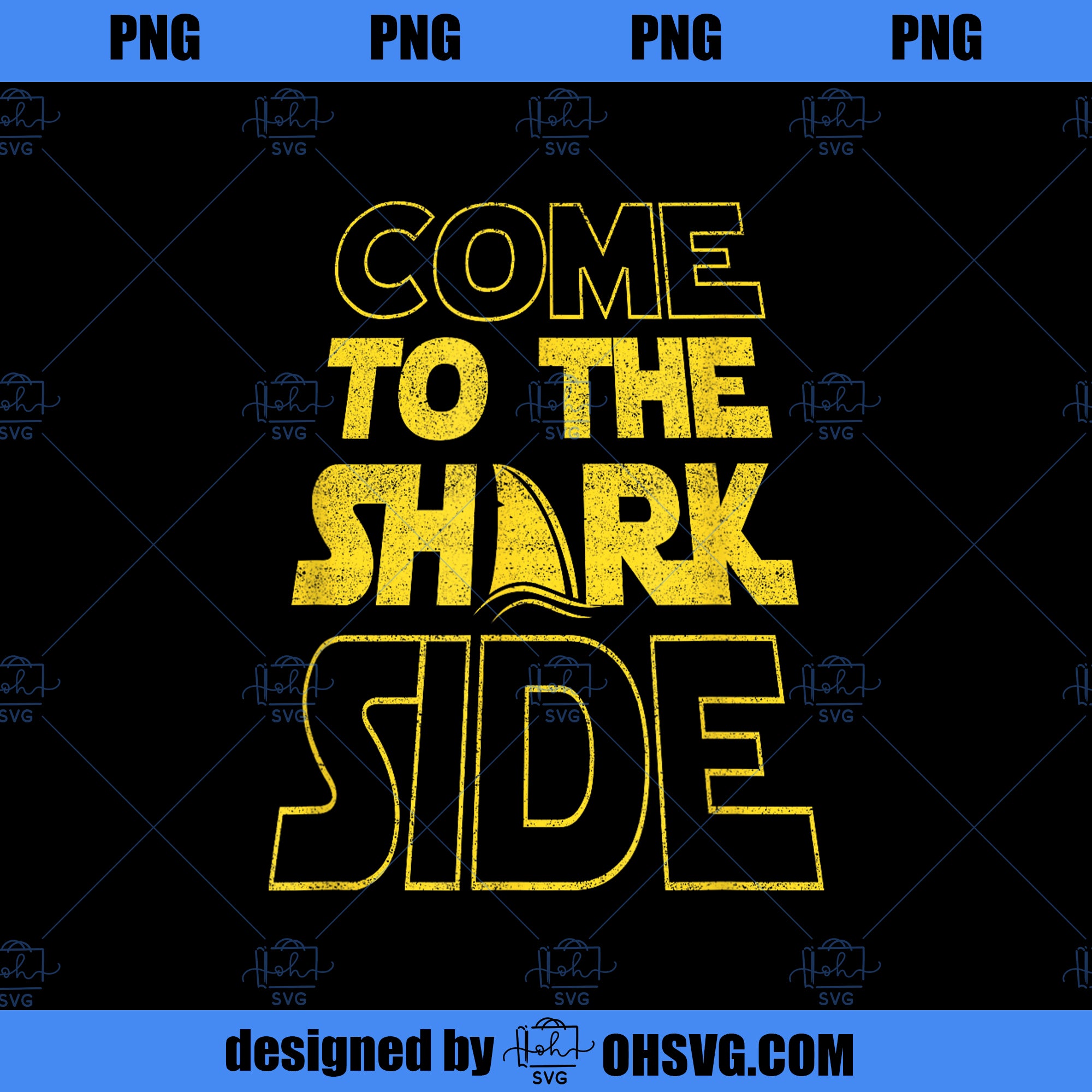 Come To The Shark Side Funny Movie Joke Poster PNG, Movies PNG, Funny Movie PNG