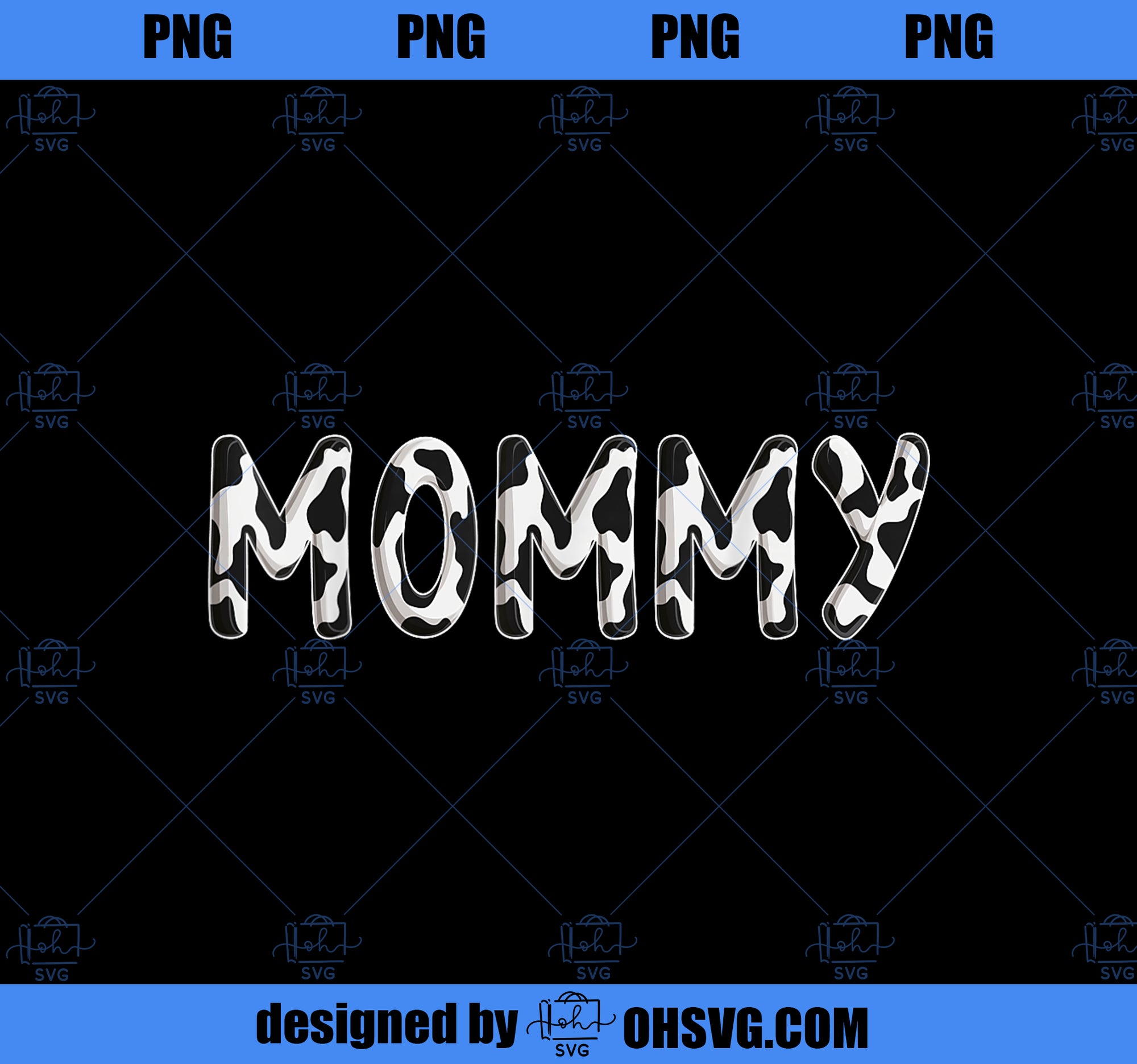 Cow Mommy Birthday Family Matching Mothers Day Boy Girl Farm PNG, Mom PNG, Mothers Day PNG