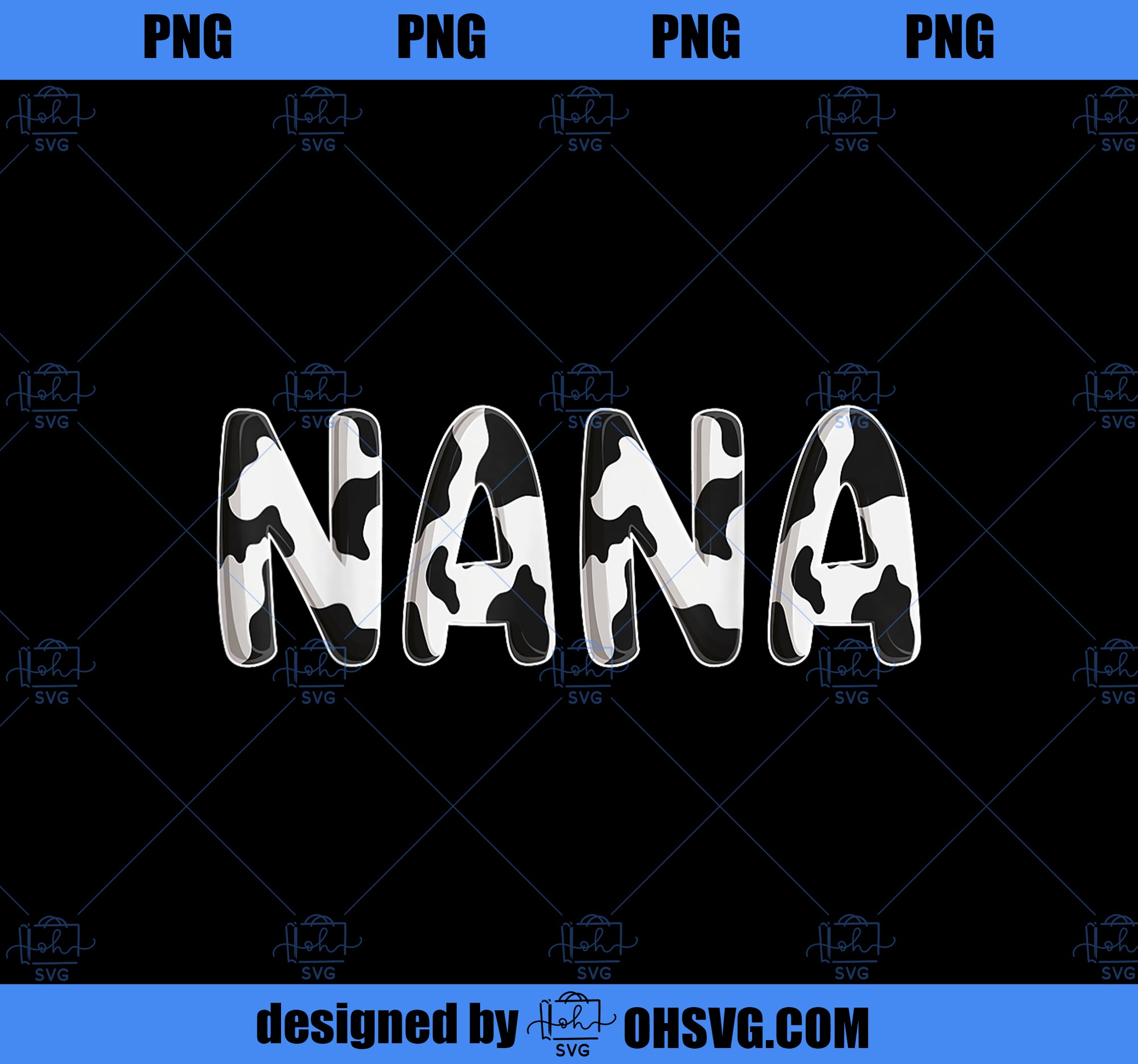 Cow Nana Birthday Family Matching Mothers Day Boy Girl Farm PNG, Mom PNG, Mothers Day PNG