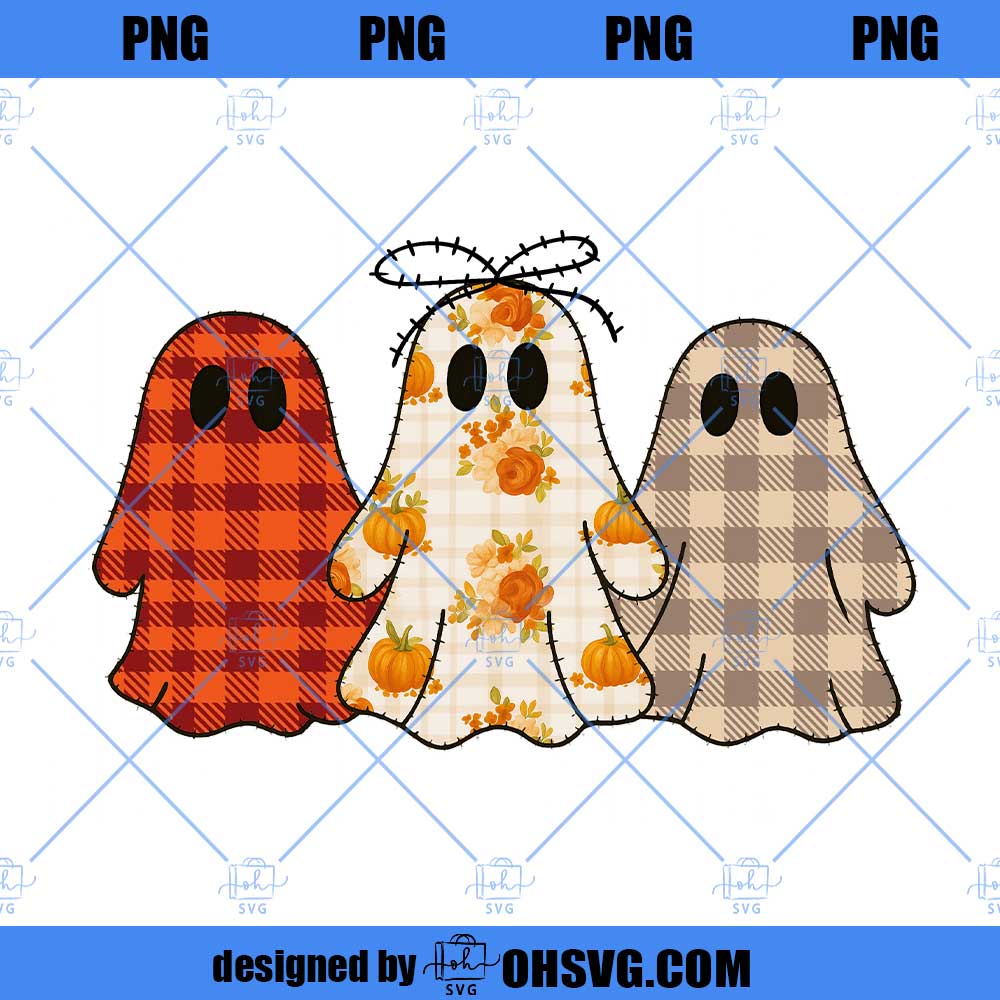 Cute Ghost Halloween PNG, Retro Ghost PNG