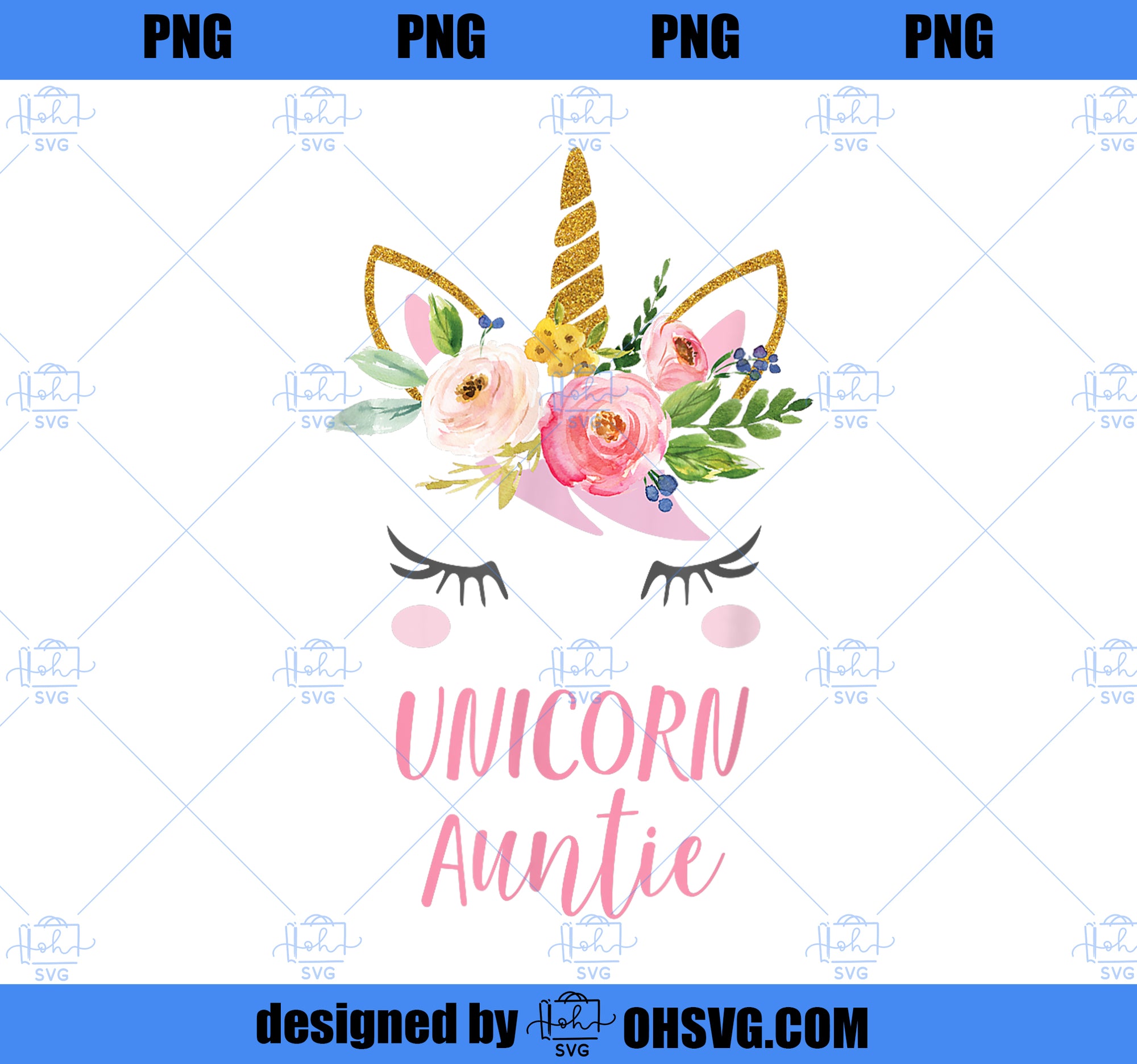 Cute Unicorn Aunt Shirt, Boho Auntie Unicorn Gift PNG, Unicorn Cousin PNG, Magic Unicorn PNG, Unicorn PNG