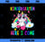 Cute Unicorn Kindergarten Here I Come School Kindergarten PNG, Unicorn Cousin PNG, Magic Unicorn PNG, Unicorn PNG