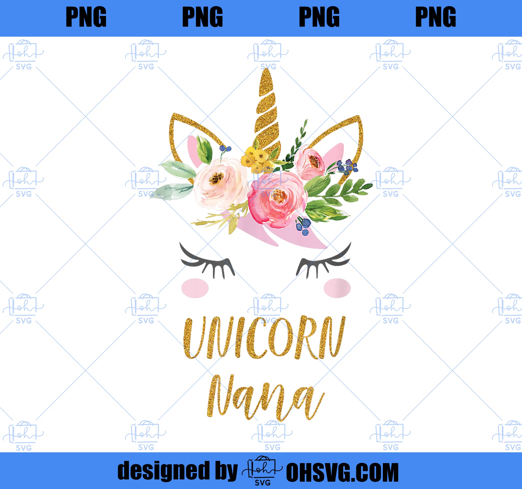 Cute Unicorn Nana Shirt, Boho Grandma Unicorn Gift PNG, Unicorn Cousin PNG, Magic Unicorn PNG, Unicorn PNG