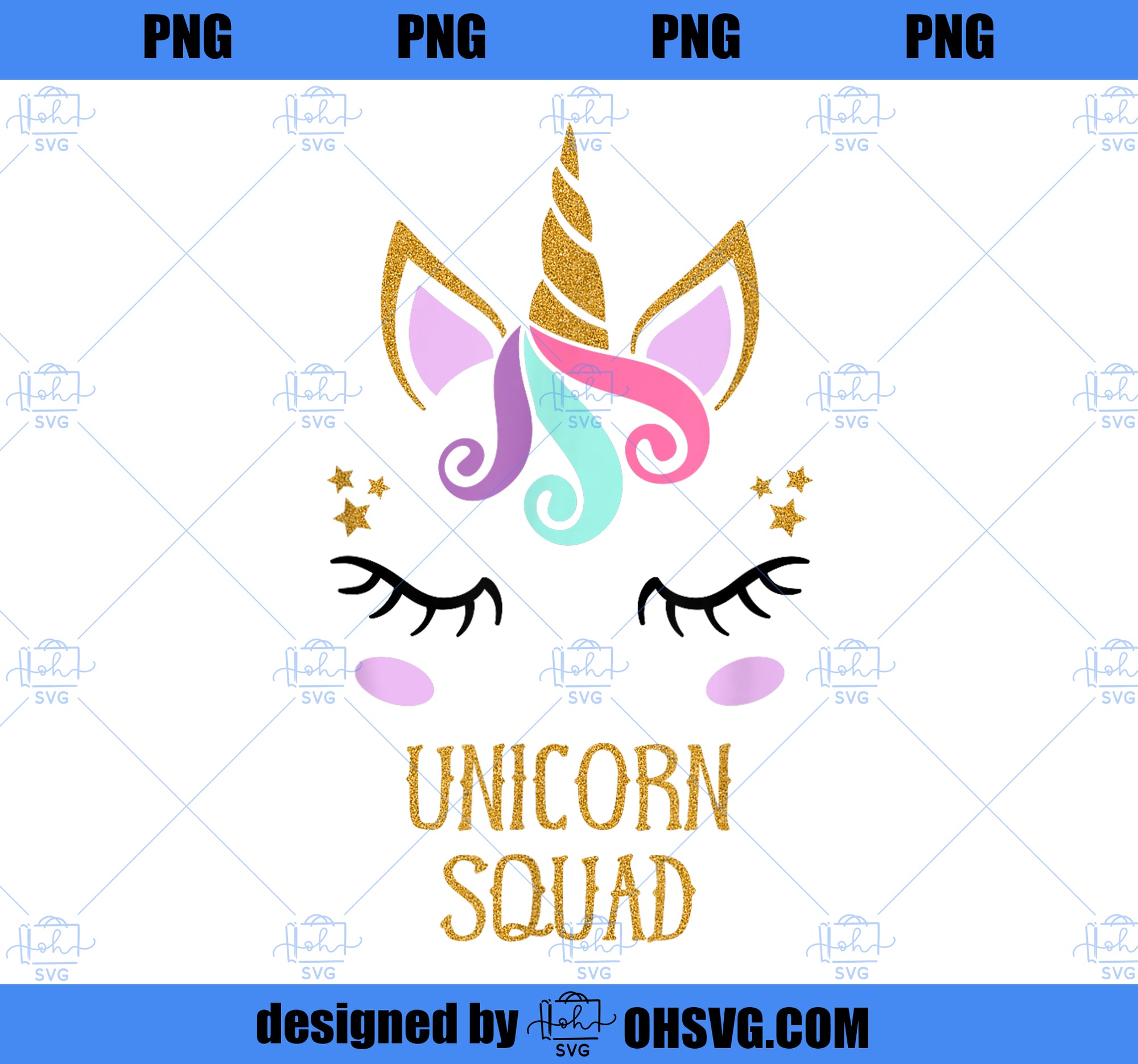 Cute Unicorn Squad , Birthday Gift, Baby Shower Party PNG, Unicorn Cousin PNG, Magic Unicorn PNG, Unicorn PNG