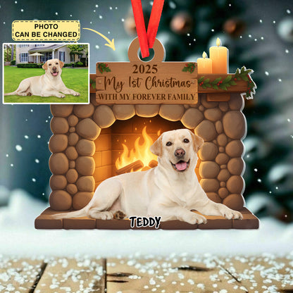 Custom Pet First Christmas Ornament - Dog Picture Ornament - Dog's 1st Christmas Keepsake - Pet Photo Print Ornament 2025