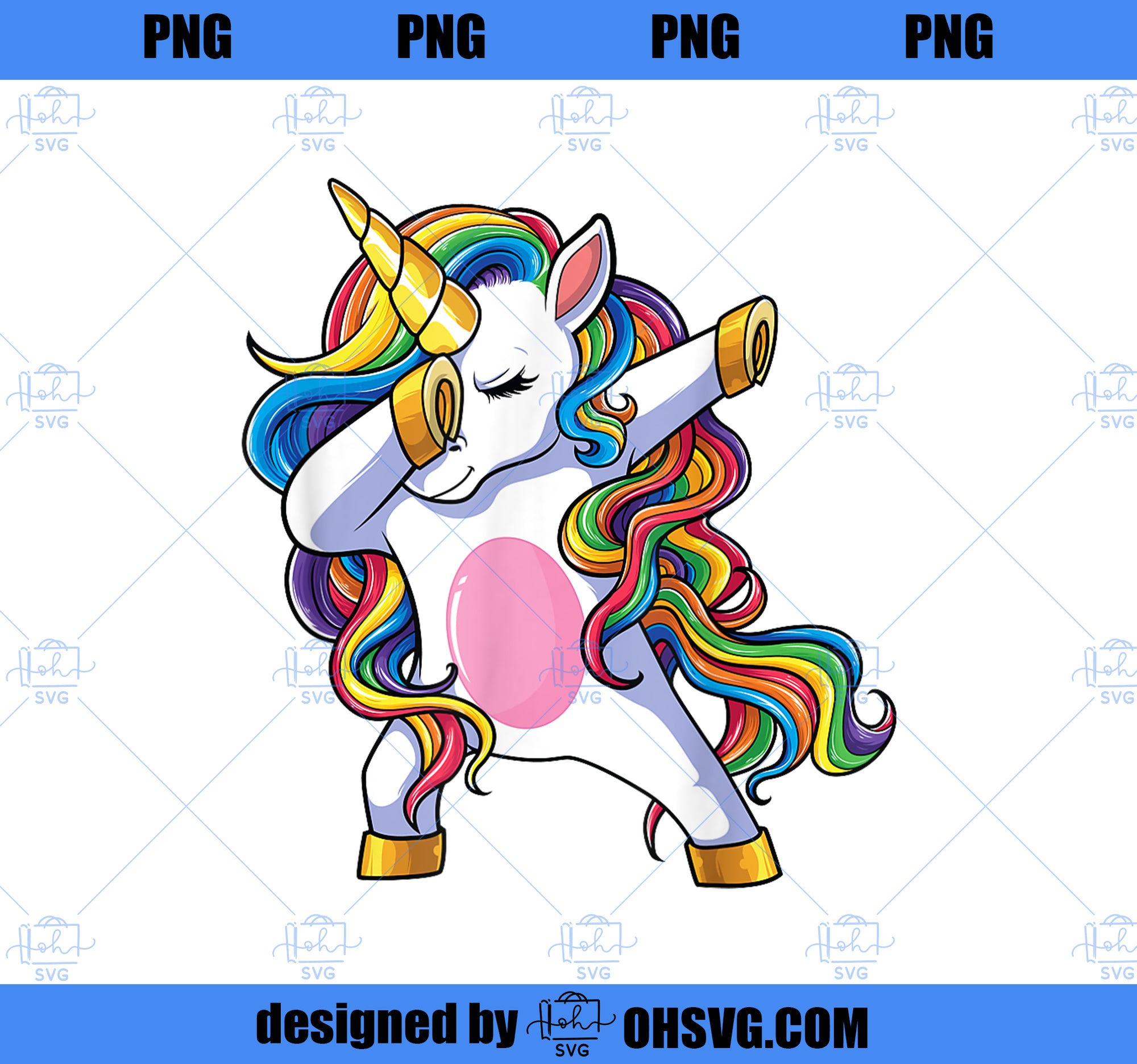 Dab Unicorn Shirt Girls Kids Women Dabbing Unicorns PNG, Unicorn Cousin PNG, Magic Unicorn PNG, Unicorn PNG