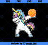 Dabbing Unicorn Basketball Shirt Funny Girl Unicorn Tee PNG, Magic Unicorn PNG, Unicorn PNG