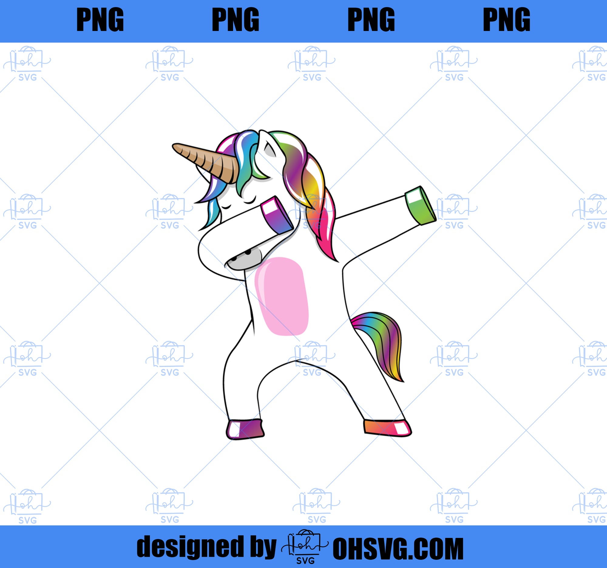 Dabbing Unicorn Dab Dance Rainbow Unicorn PNG, Unicorn Cousin PNG, Magic Unicorn PNG, Unicorn PNG