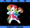 Dabbing Unicorn Funny Football Fan Gift For Girls Women PNG, Magic Unicorn PNG, Unicorn PNG