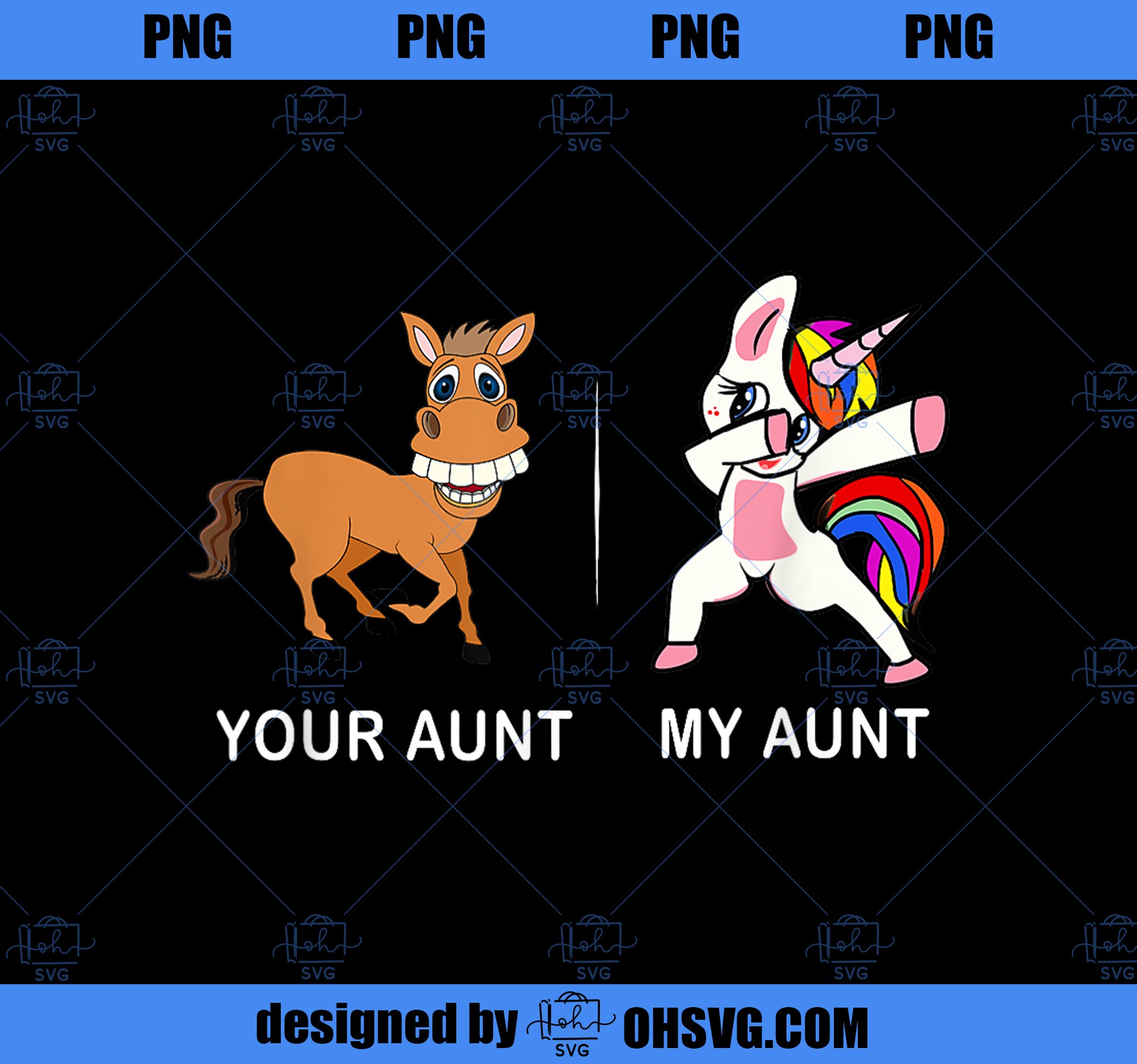 Dabbing Unicorn Gift Your Aunt My Aunt Gifts for Girls PNG, Magic Unicorn PNG, Unicorn PNG