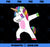 Dabbing Unicorn Shirt Dab Dance Shirt Rainbow Unicorn PNG, Magic Unicorn PNG, Unicorn PNG