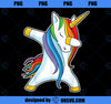 Dabbing Unicorn T shirt Girls Kids Women Rainbow Unicorns PNG, Magic Unicorn PNG, Unicorn PNG