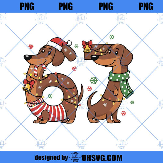 Dachshund Through The Snow Png, Merry Christmas Dachshund Dog, Retro Christmas png, Tis The Season png, Christmas png, Preppy Christmas Png