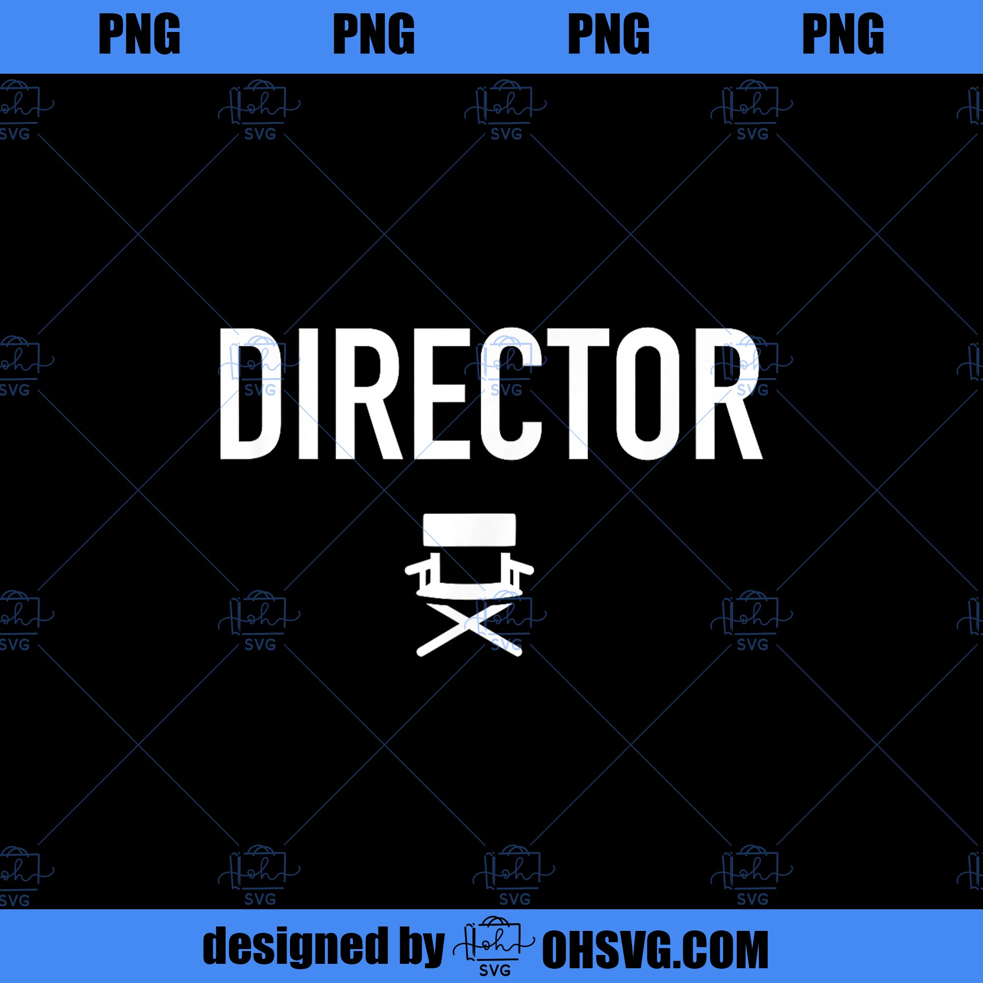 Director Chair Movie Lovers Film Buffs PNG, Movies PNG, Director PNG