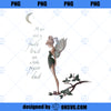 Disney Peter Pan Tinker Bell Moon Quote Art Graphic PNG, Disney PNG, Tinker Bell PNG