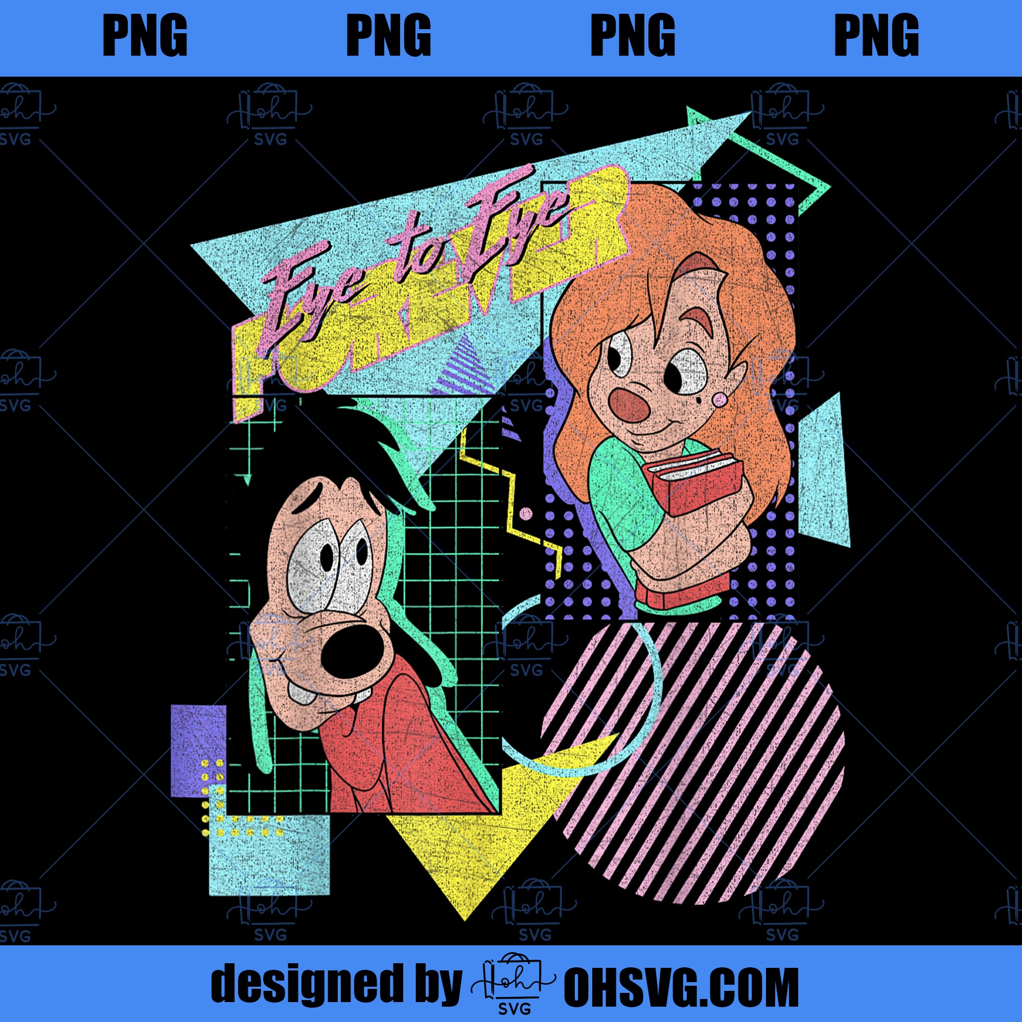 Disney A Goofy Movie Max Roxanne Eye To Eye Poster PNG, Movies PNG, Di ...