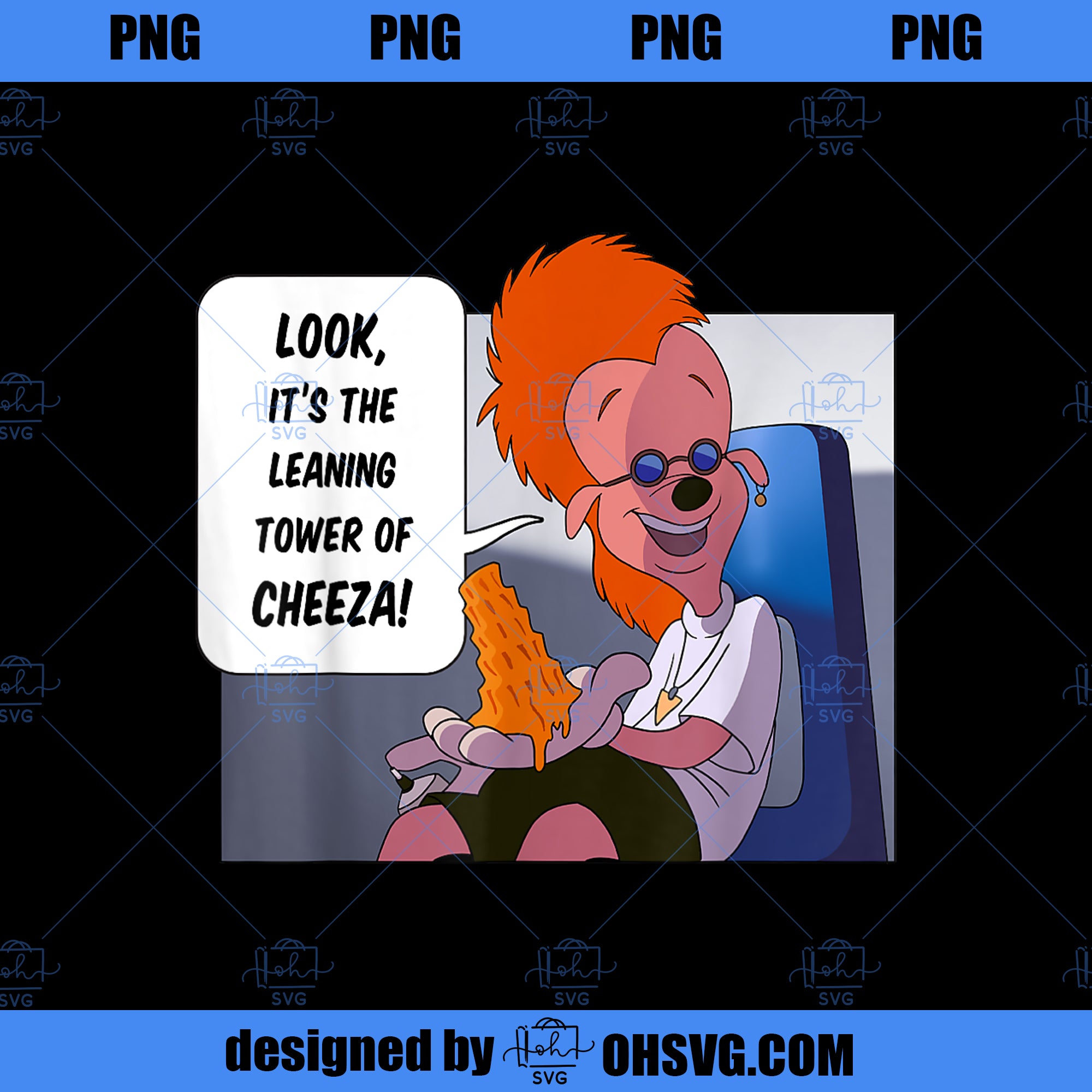 Disney A Goofy Movie The Leaning Tower Of Cheeza PNG, Movies PNG, Disney A Goofy PNG