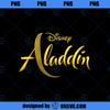 Disney Aladdin Live Action Gold Text Movie Logo PNG, Movies PNG, Disney Aladdin PNG