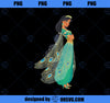 Disney Aladdin Live Action Princess Jasmine in Green T-Shirt PNG, Disney PNG, Princess PNG