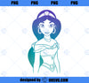 Disney Aladdin Princess Jasmine Gradient Sketch T-Shirt PNG, Disney PNG, Princess PNG