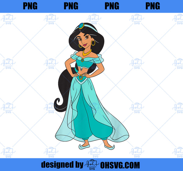 Disney Aladdin Princess Jasmine Nostalgic 90s T-Shirt PNG, Disney PNG ...