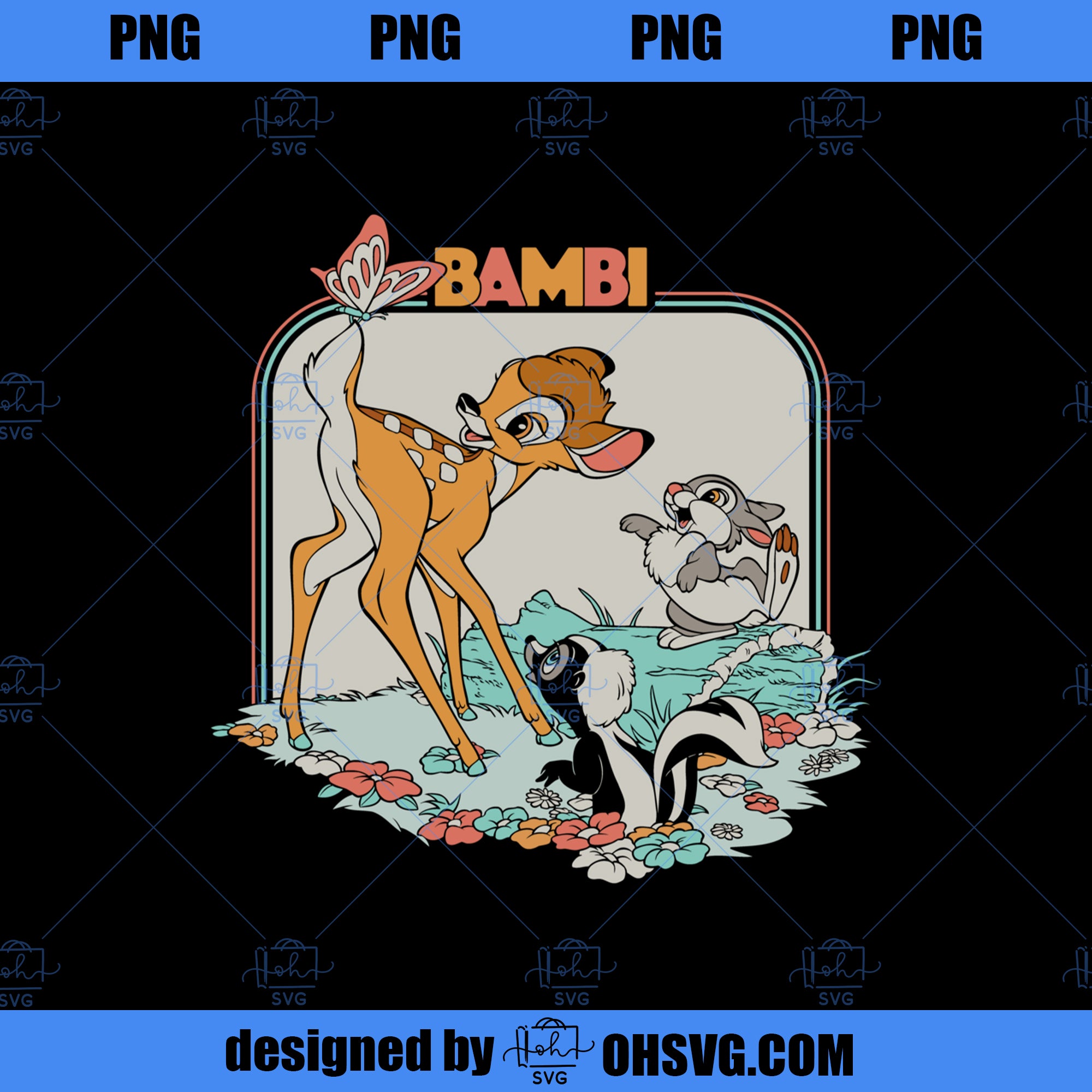 Disney Bambi Movie Retro  PNG, Movies PNG, Disney Bambi PNG