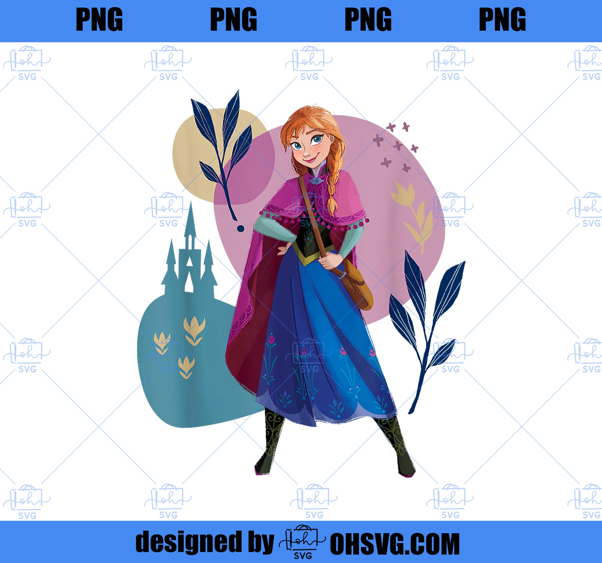 Disney Frozen Princess Anna of Arendelle PNG, Disney PNG, Princess PNG