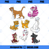 Disney Mickey And Friends Cats Portraits PNG, Disney PNG, Disney Mickey PNG