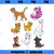 Disney Mickey And Friends Cats Portraits PNG, Disney PNG, Disney Mickey PNG