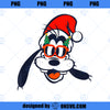 Disney Mickey And Friends Christmas Goofy Santa Claus Face PNG, Disney PNG, Christmas Goofy PNG