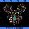 Disney Mickey And Friends Christmas Icon Mix Mouse Ears PNG, Disney PNG, Disney Mickey PNG