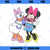 Disney Mickey And Friends Daisy Minnie Vintage Fashion PNG, Disney PNG, Daisy Minnie PNG