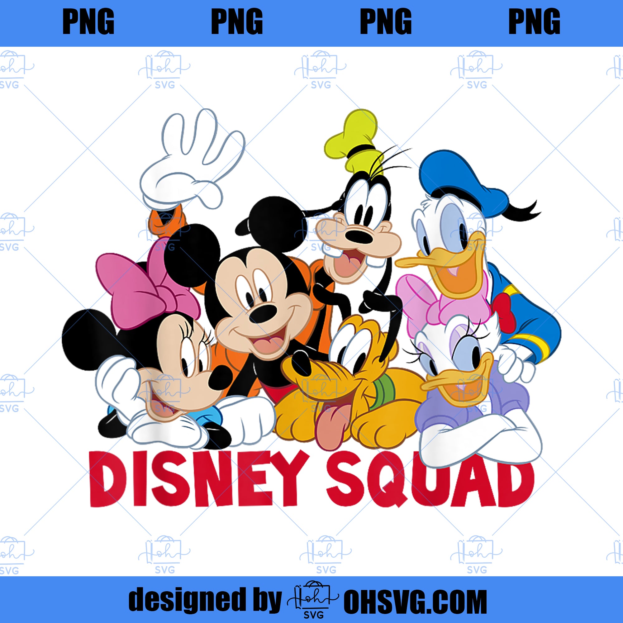 Disney Mickey And Friends Disney Squad PNG, Disney PNG, Mickey Friends PNG