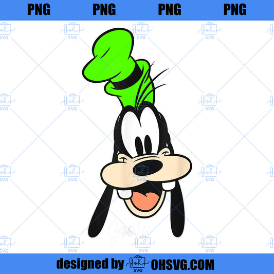 Disney Mickey And Friends Goofy Big Face Portrait PNG, Disney PNG, Mickey Goofy PNG