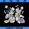 Disney Mickey And Friends Mickey Minnie Retro 80s Style PNG, Disney PNG, Mickey Friends PNG