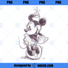 Disney Mickey And Friends Minnie Mouse Sketch Portrait PNG, Disney PNG, Mickey Friends PNG
