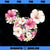 Disney Mickey And Friends Tropical Floral Print Silhouette PNG, Disney PNG, Mickey Friends PNG