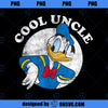 Disney Mickey Friends Donald Duck Vintage Cool Uncle Logo PNG, Disney PNG, Donald Duck PNG