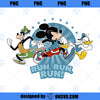 Disney Mickey Goofy and Donald Run Run Run Marathon Running PNG, Disney PNG, Mickey Friends PNG