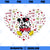 Disney Mickey Minnie Heart of Love Valentineu2019s Day Retro PNG, Disney PNG, Mickey Minnie PNG