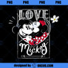 Disney Mickey Minnie Mouse Love Mickeyu2026 Valentineu2019s Day PNG, Disney PNG, Mickey Minnie PNG