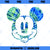 Disney Mickey Mouse Green Tie Dye PNG, Disney PNG, Mickey Friends PNG