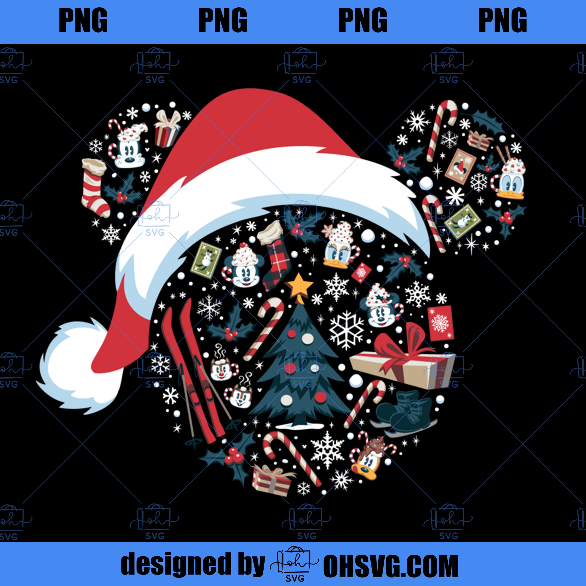 Disney Mickey Mouse Icon Winter Lodge Holiday PNG, Disney PNG, Mickey Friends PNG