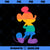 Disney Mickey Mouse Pride Classic Pose Rainbow Icon Fill PNG, Disney PNG, Mickey Friends PNG